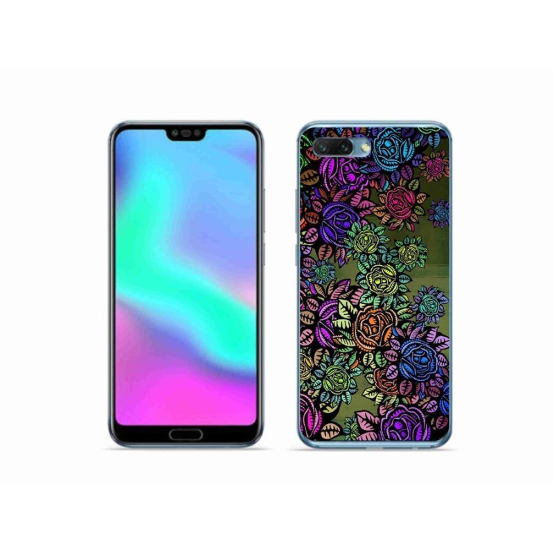 Zselés borítás mmCase a Honor 10 - virágokhoz 6