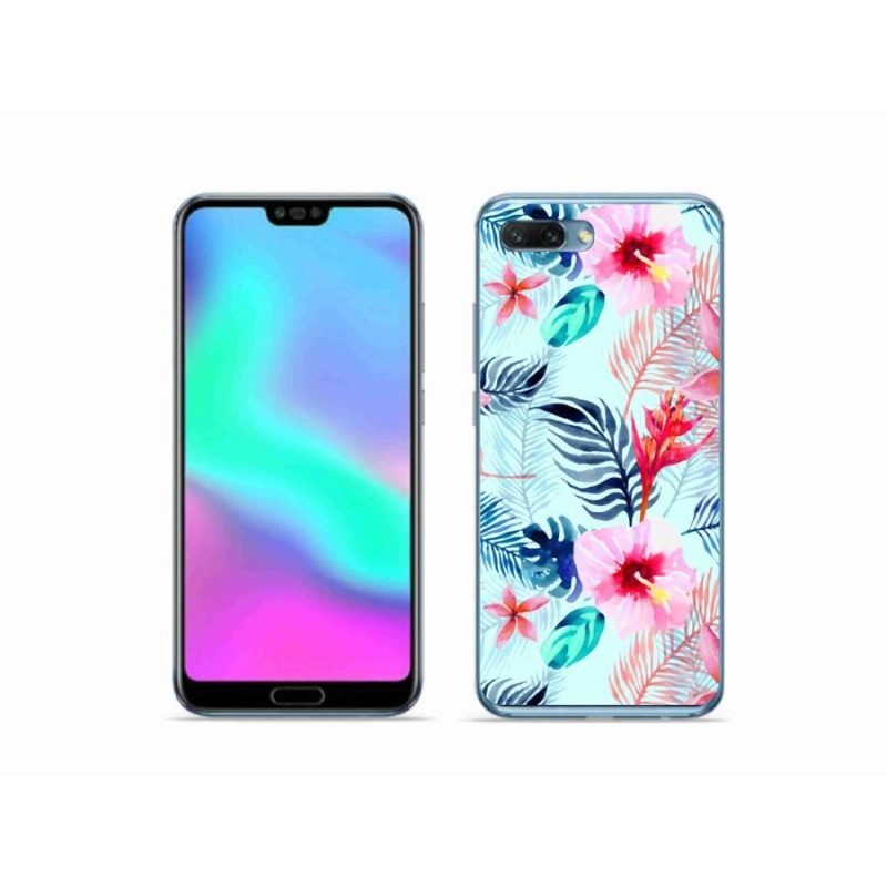 Zselés borítás mmCase a Honor 10 számára - virágok