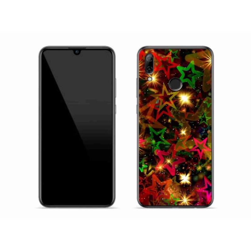 Zselés borítás mmCase a Honor 10 Lite készülékhez - színes csillagok
