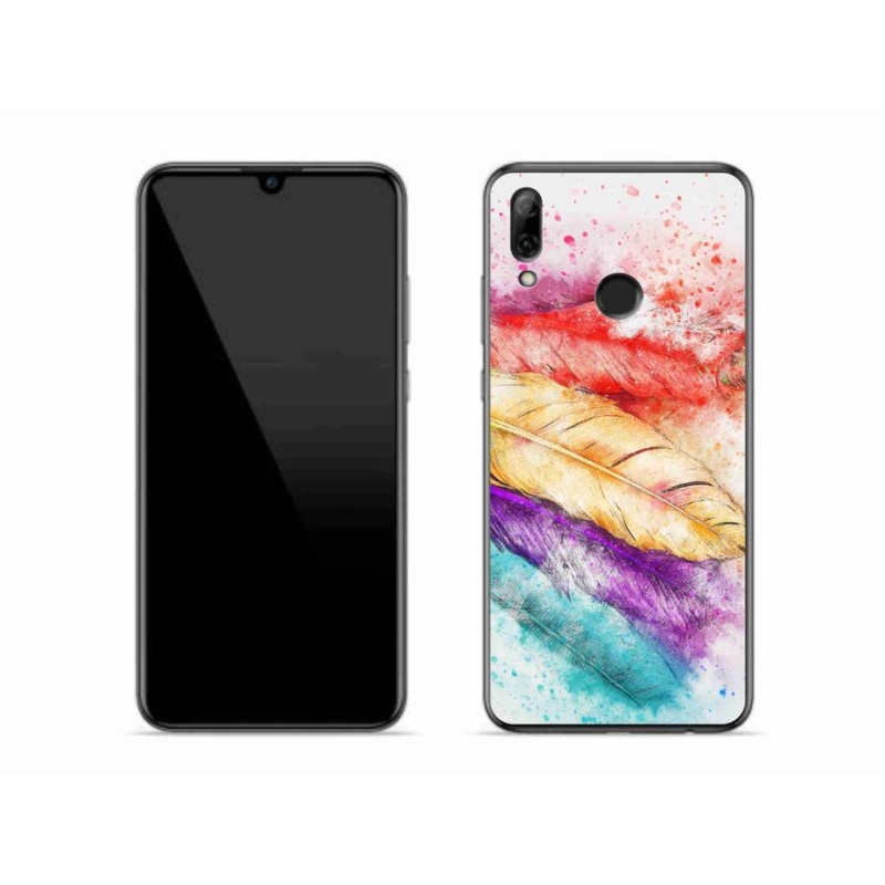 Zselés borítás mmCase a Honor 10 Lite készülékhez - színes tollakkal