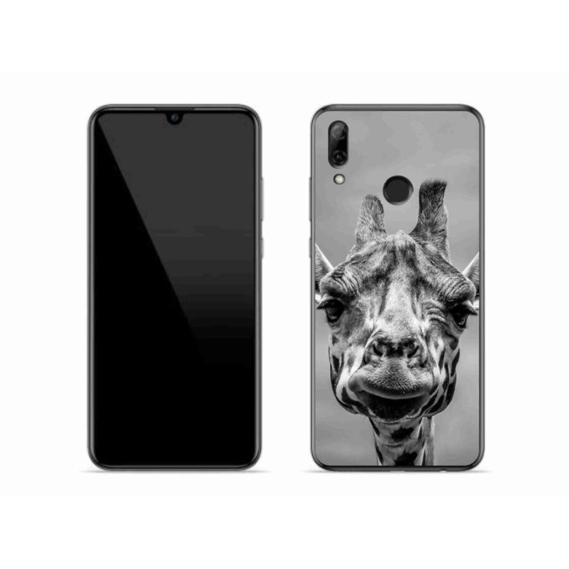 Zselés borítás mmCase a Honor 10 Lite készülékhez - fekete-fehér zsiráf