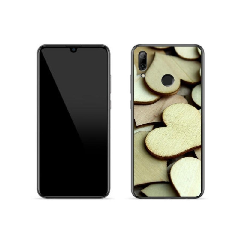 Zselés borítás mmCase a Honor 10 Lite készülékhez - fából készült szívek