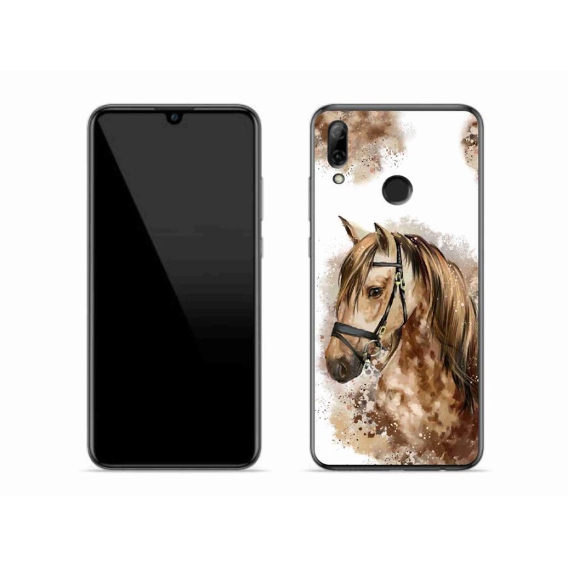 Zselés borítás mmCase a Honor 10 Lite készülékhez - barna rajzfilm ló