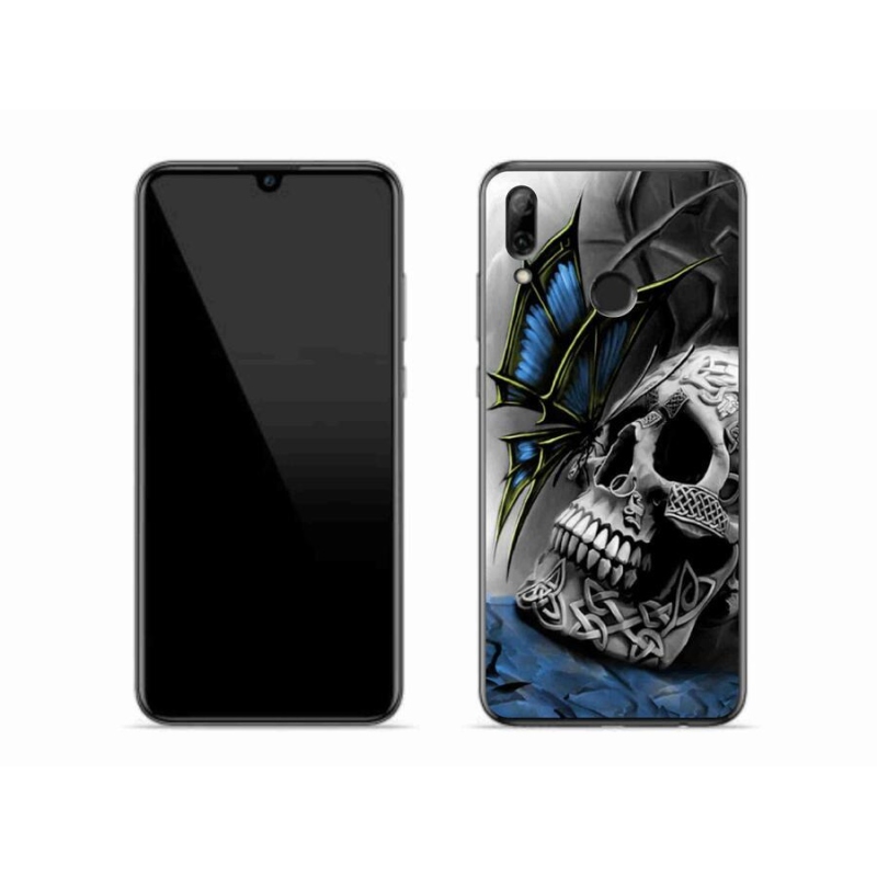 Zselés borítás mmCase a Honor 10 Lite készülékhez - pillangó és koponya