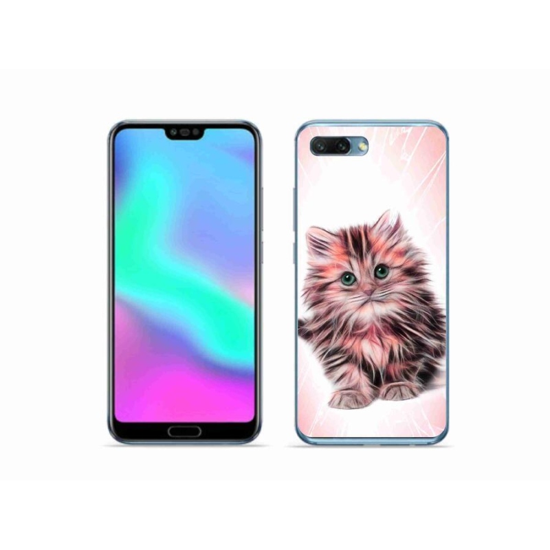 Gél borítás mmCase a Honor 10 számára - aranyos cica