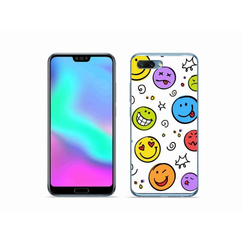 Zselés borítás mmCase a Honor 10 készülékhez - smiley-k