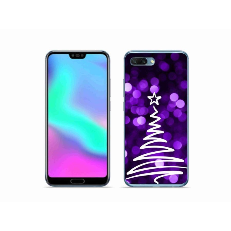 Zselés borítás mmCase a Honor 10 számára - fa