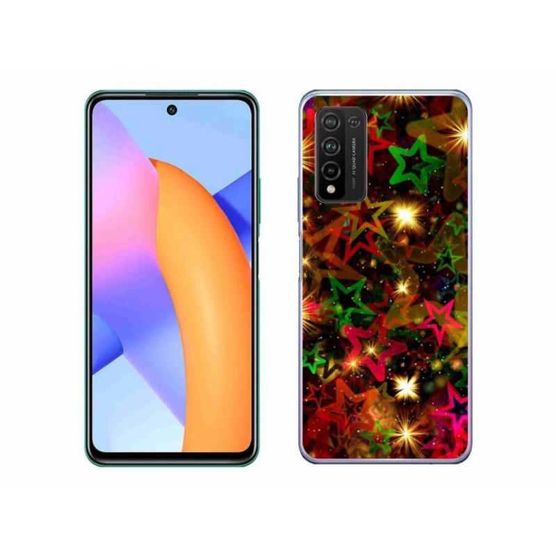 Zselés borítás mmCase a Honor 10X Lite készülékhez - színes csillagok