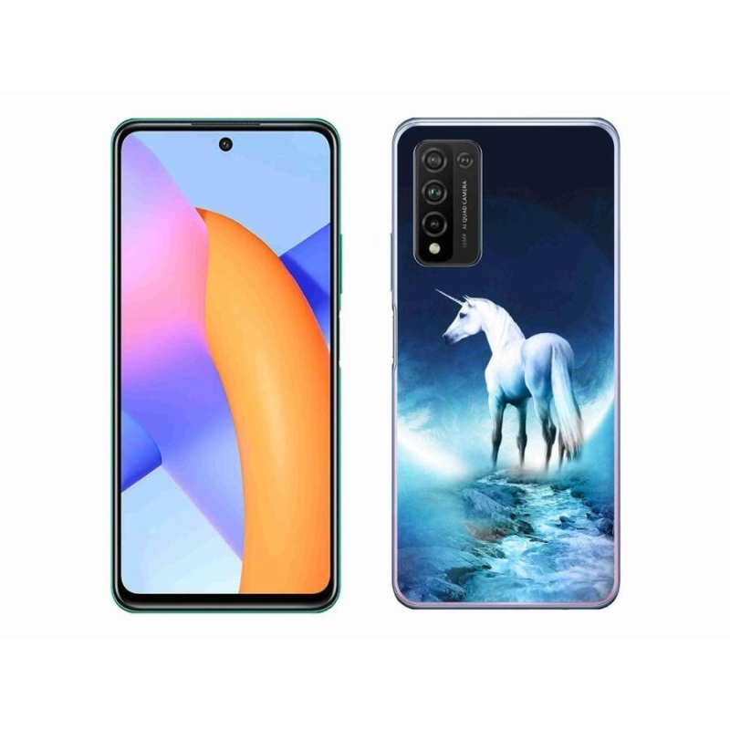 Zselés borítás mmCase a Honor 10X Lite készülékhez - fehér egyszarvú