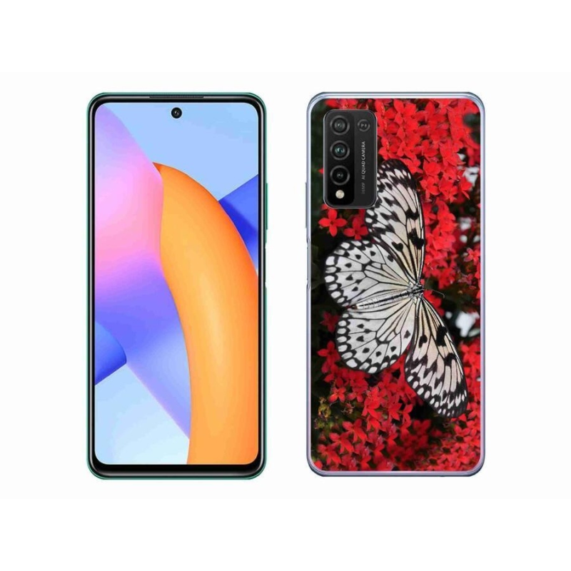 Zselés borítás mmCase a Honor 10X Lite készülékhez - fekete-fehér pillangó 1