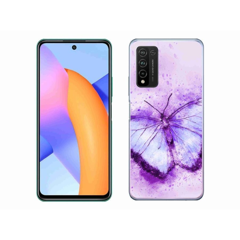 Zselés borítás mmCase a Honor 10X Lite készülékhez - lila pillangó