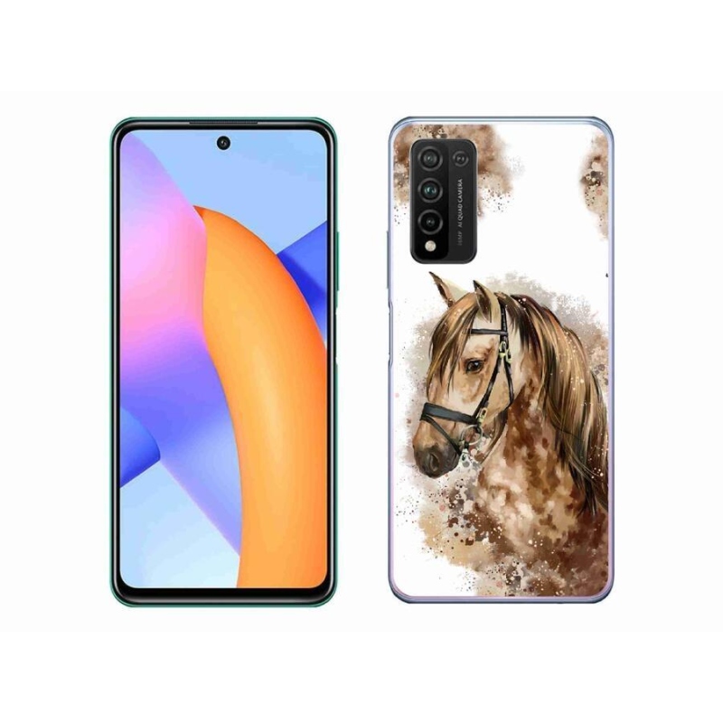 Zselés borítás mmCase a Honor 10X Lite készülékhez - barna rajzfilm ló