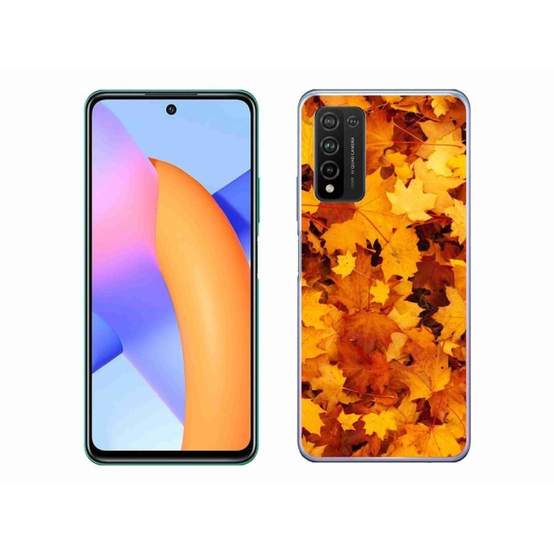 Zselés borítás mmCase a Honor 10X Lite készülékhez - juharlevelek