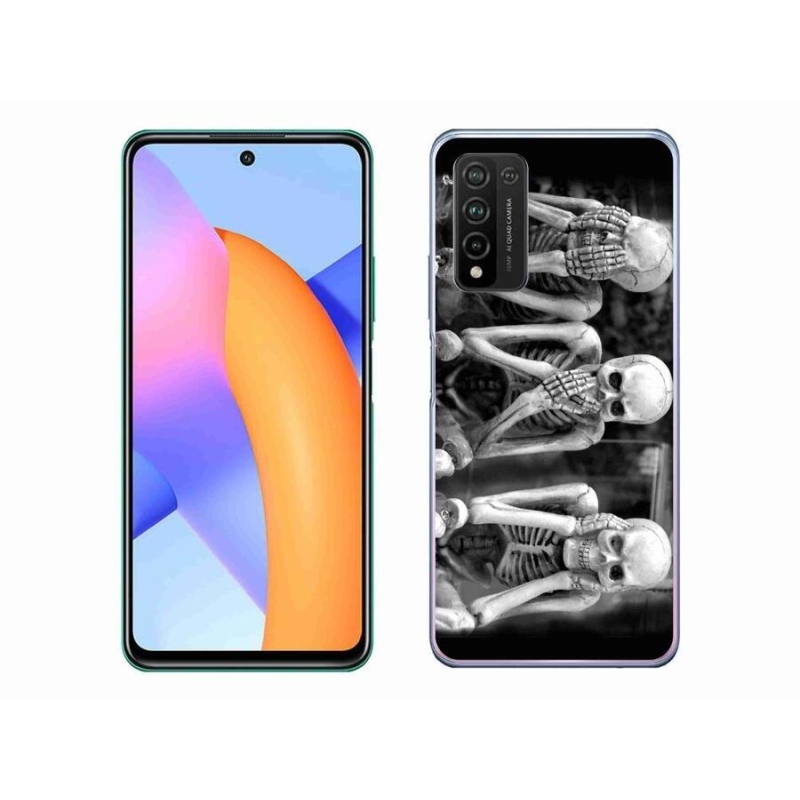 Zselés borítás mmCase a Honor 10X Lite készülékhez - csontvázak