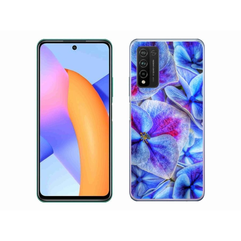 Zselés tok mmCase a Honor 10X Lite készülékhez - kék virágok 1
