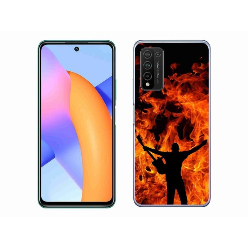 Gél borítás mmCase a Honor 10X Lite számára - zenész és tűz