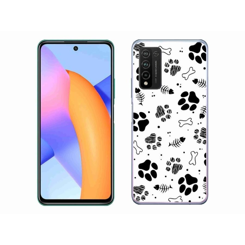 Zselés borítás mmCase a Honor 10X Lite-hoz - kutyamancsok 1