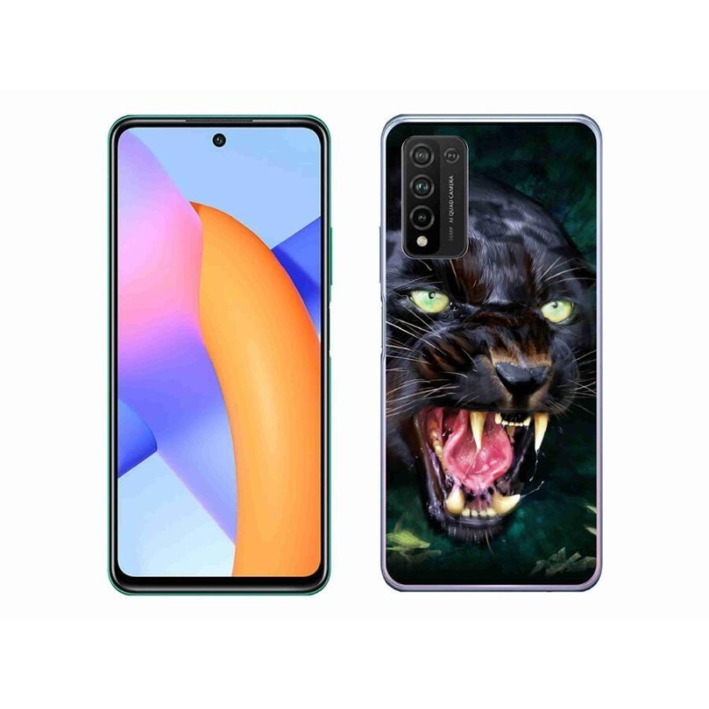 Zselés borítás mmCase a Honor 10X Lite készülékhez - dühös fekete párduc