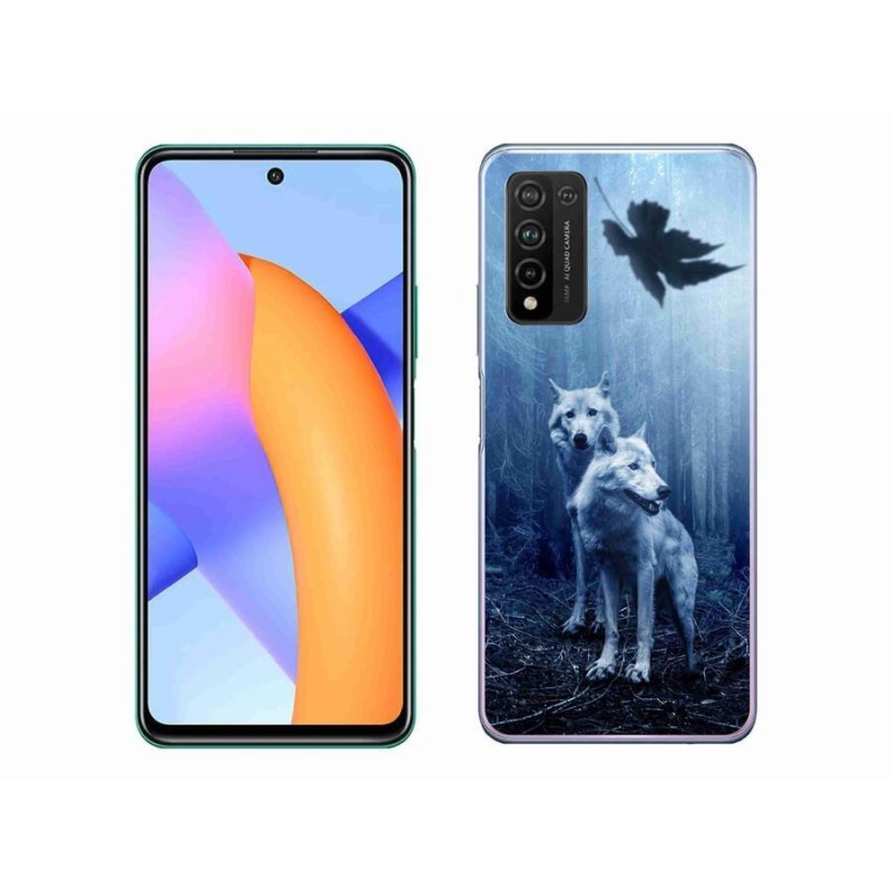 Zselés borítás mmCase a Honor 10X Lite-hoz - farkasok az erdőben