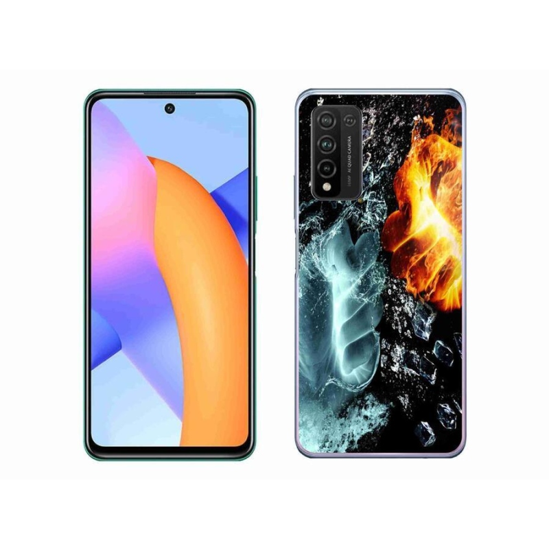 Zselés borítás mmCase a Honor 10X Lite-hoz - víz és tűz