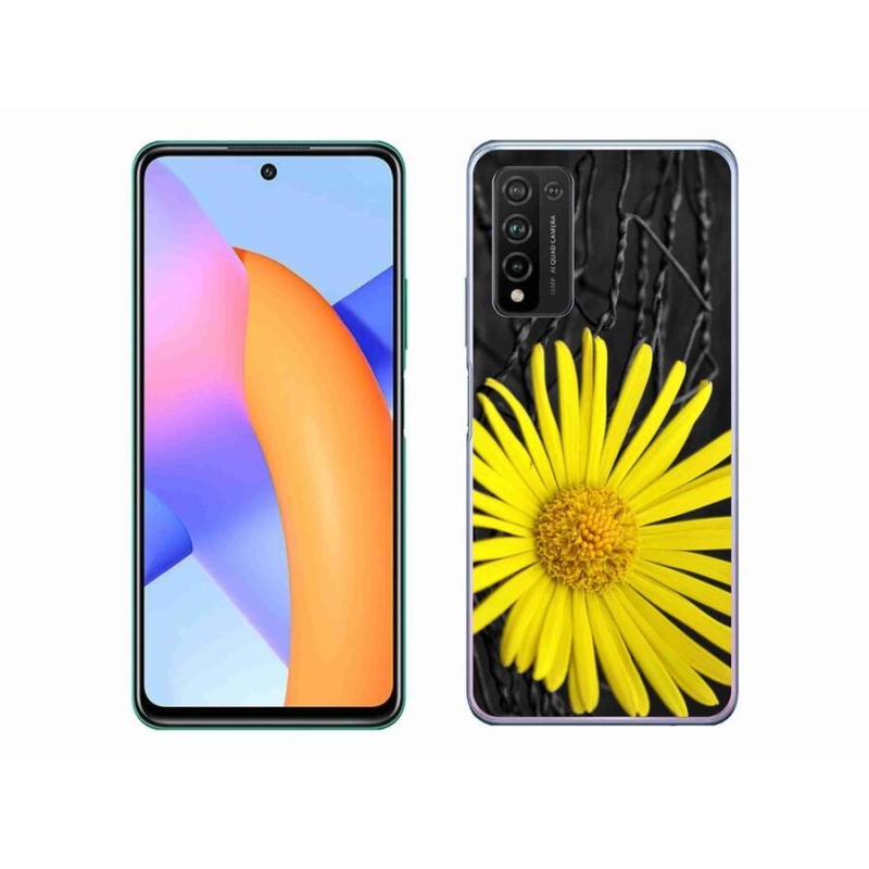 Zselés tok mmCase a Honor 10X Lite készülékhez - sárga virág