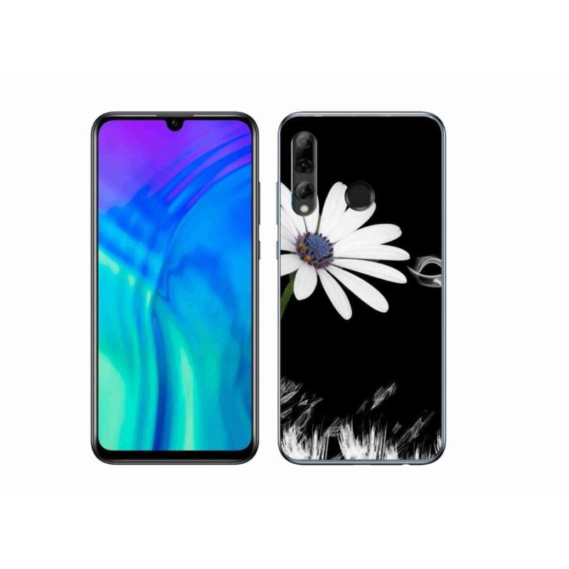 Zselés borítás mmCase a Honor 20 Lite-hoz - fehér virág