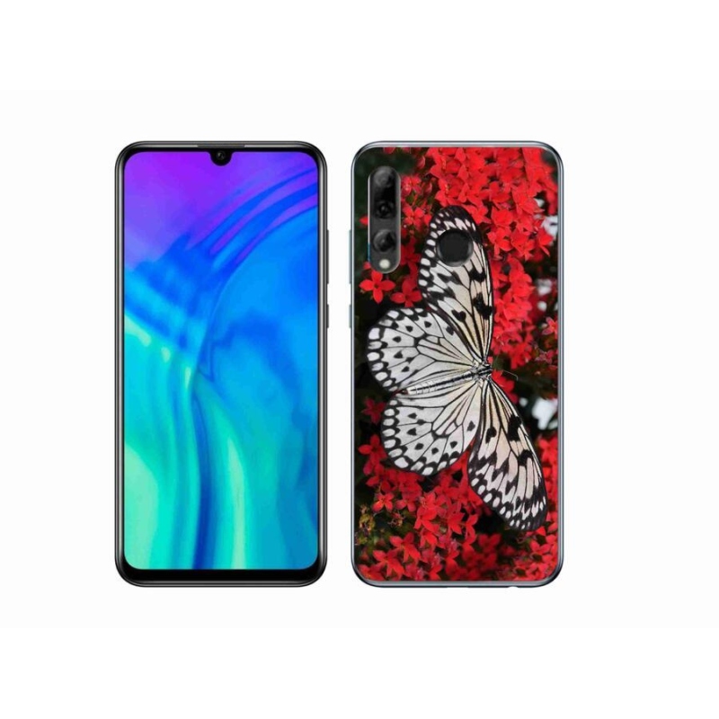 Zselés borítás mmCase a Honor 20 Lite-hoz - fekete-fehér pillangó 1