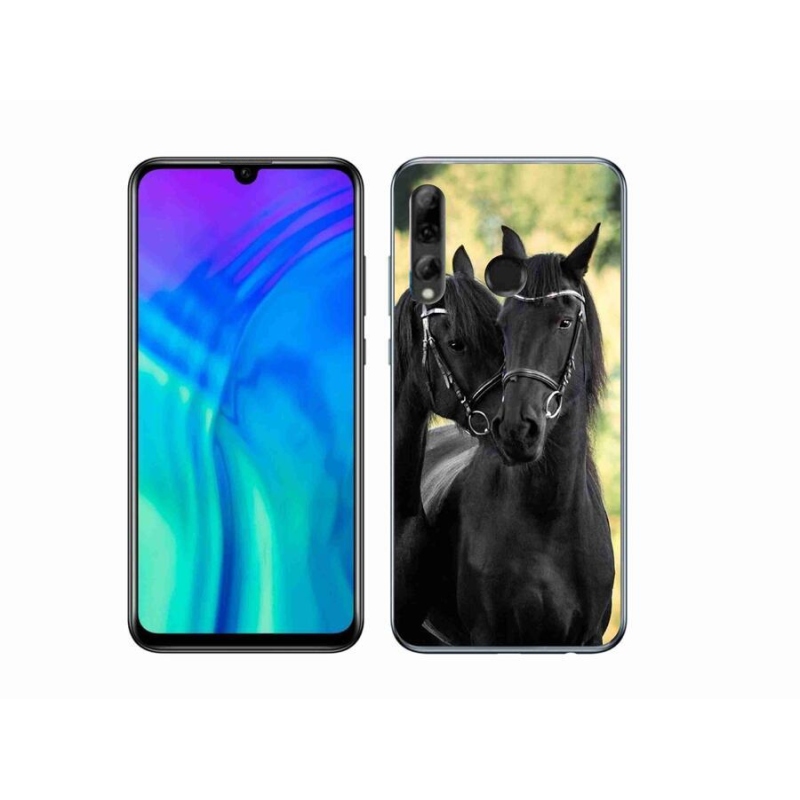 Zselés borítás mmCase a Honor 20 Lite-hoz - két fekete ló