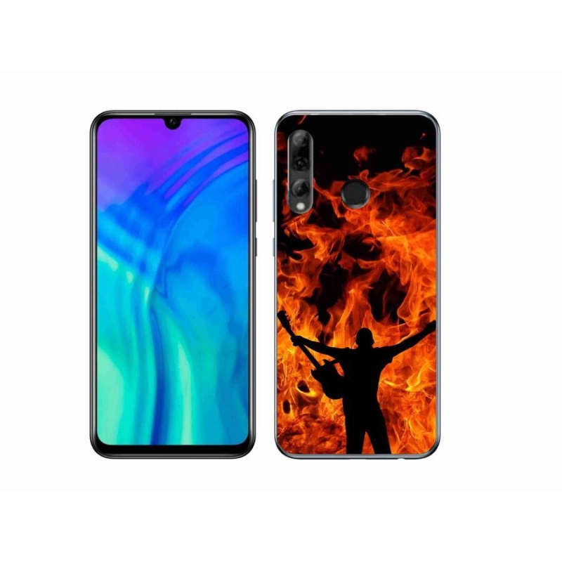 Zselés borítás mmCase a Honor 20 Lite számára - zenész és tűz
