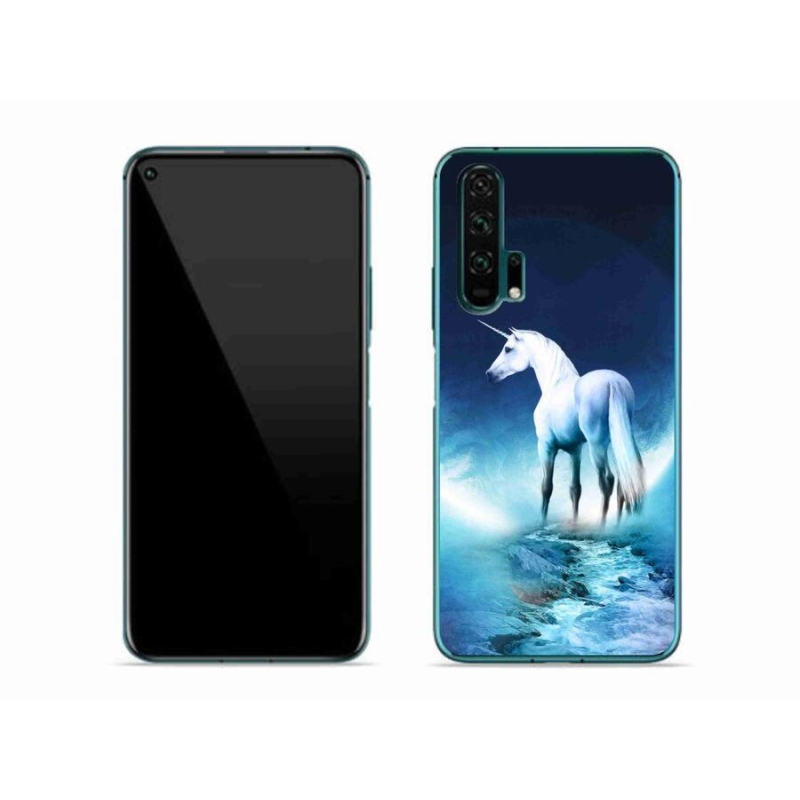 Zselés borítás mmCase a Honor 20 Pro-hoz - fehér egyszarvú