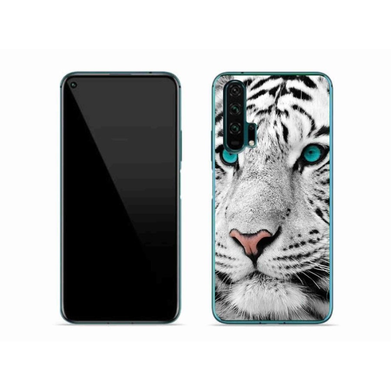 Zselés borítás mmCase a Honor 20 Pro-hoz - fehér tigris