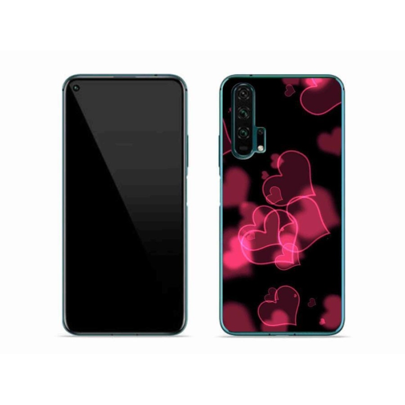 Zselés borítás mmCase a Honor 20 Pro-hoz - piros szívek