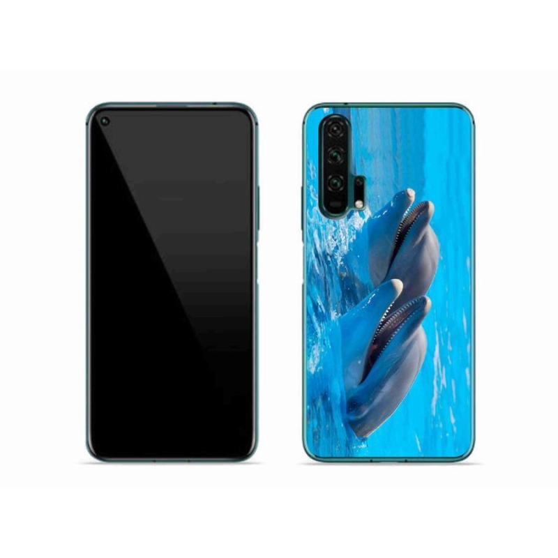Zselés borítás mmCase a Honor 20 Pro készülékhez - delfinek