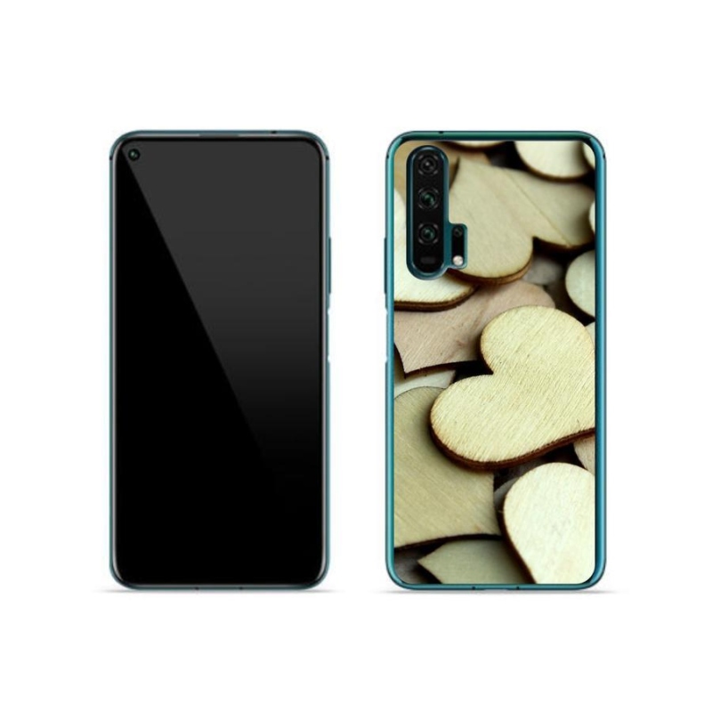 Zselés borítás mmCase a Honor 20 Pro számára - fából készült szívek