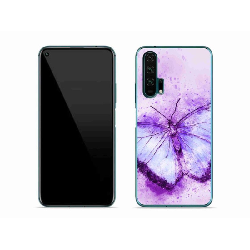 Zselés borítás mmCase a Honor 20 Pro-hoz - lila pillangó