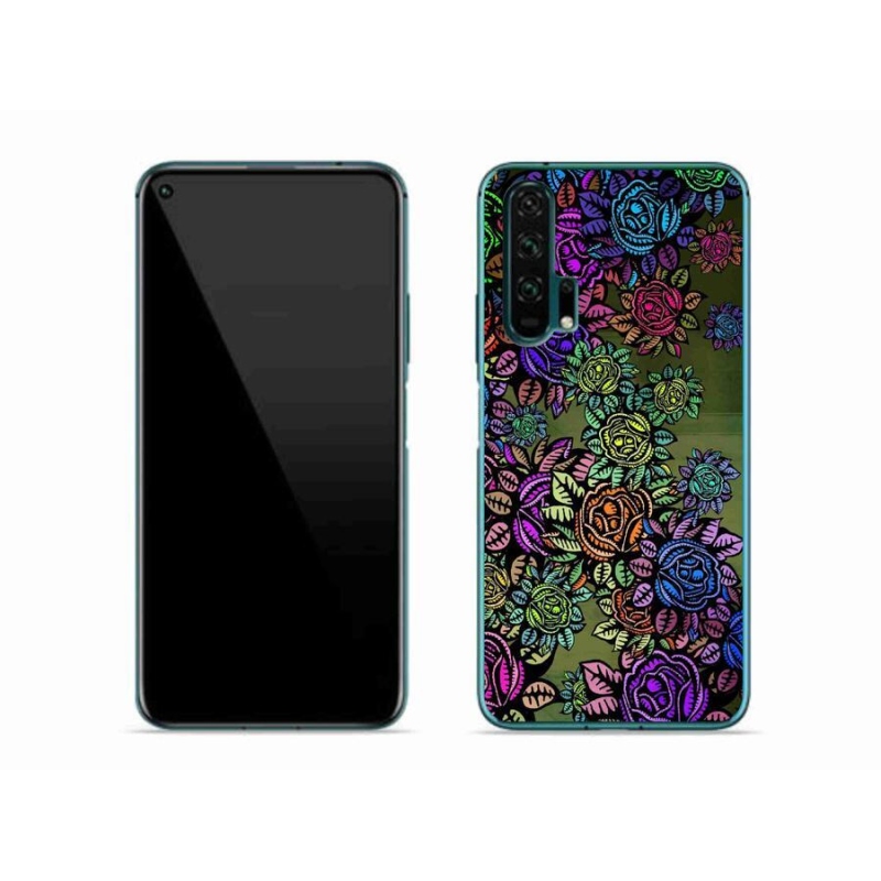 Zselés borítás mmCase a Honor 20 Pro számára - virágok 6