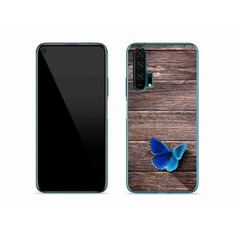 Zselés borítás mmCase a Honor 20 Pro-hoz - kék pillangó 1