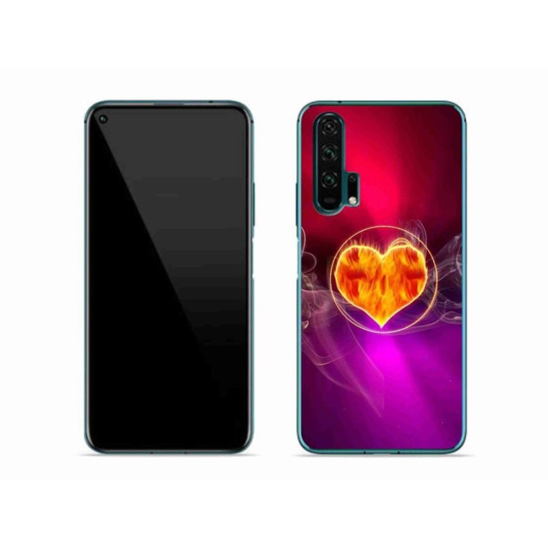 Gél borítás mmCase a Honor 20 Pro számára - tüzes szív