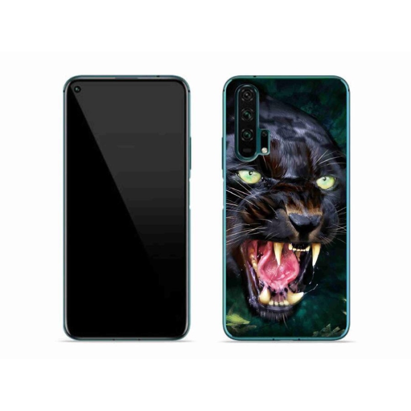 Zselés borítás mmCase a Honor 20 Pro-hoz - dühös fekete párduc