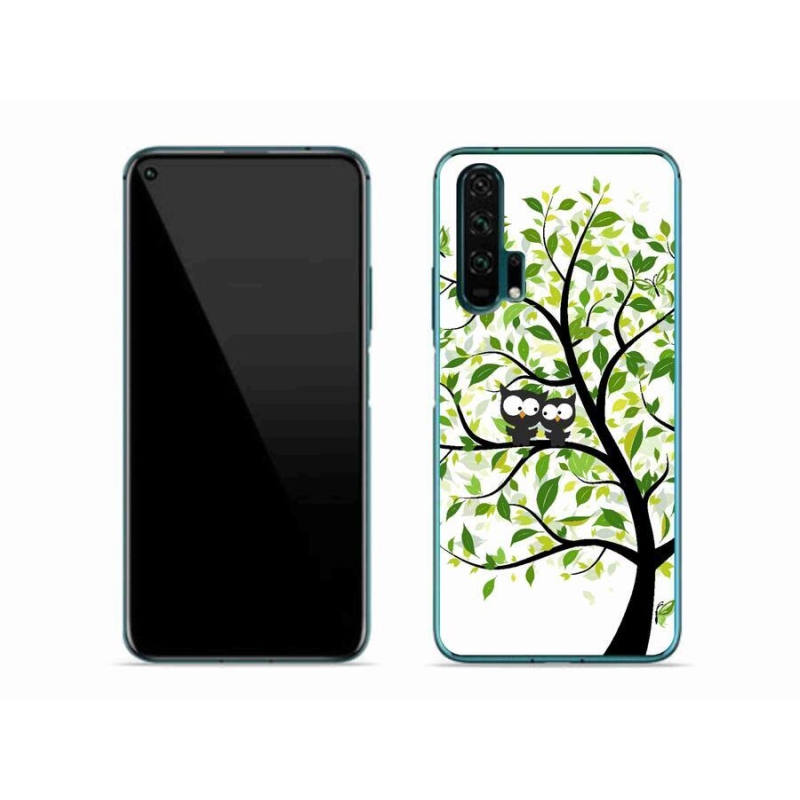 Gél borítás mmCase a Honor 20 Pro számára - baglyok a fán