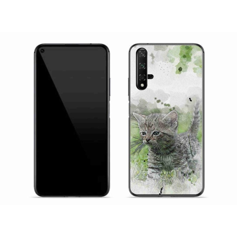 Zselés borító mmCase a Honor 20-hoz - aranyos cica 1
