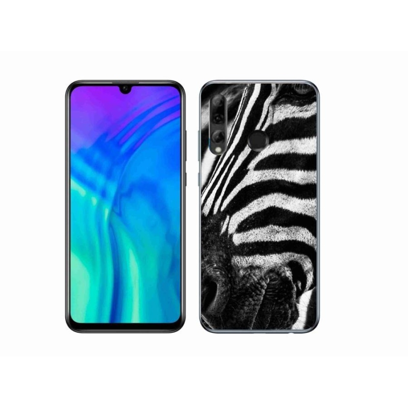 Zselés borító mmCase a Honor 20e készülékhez - zebra
