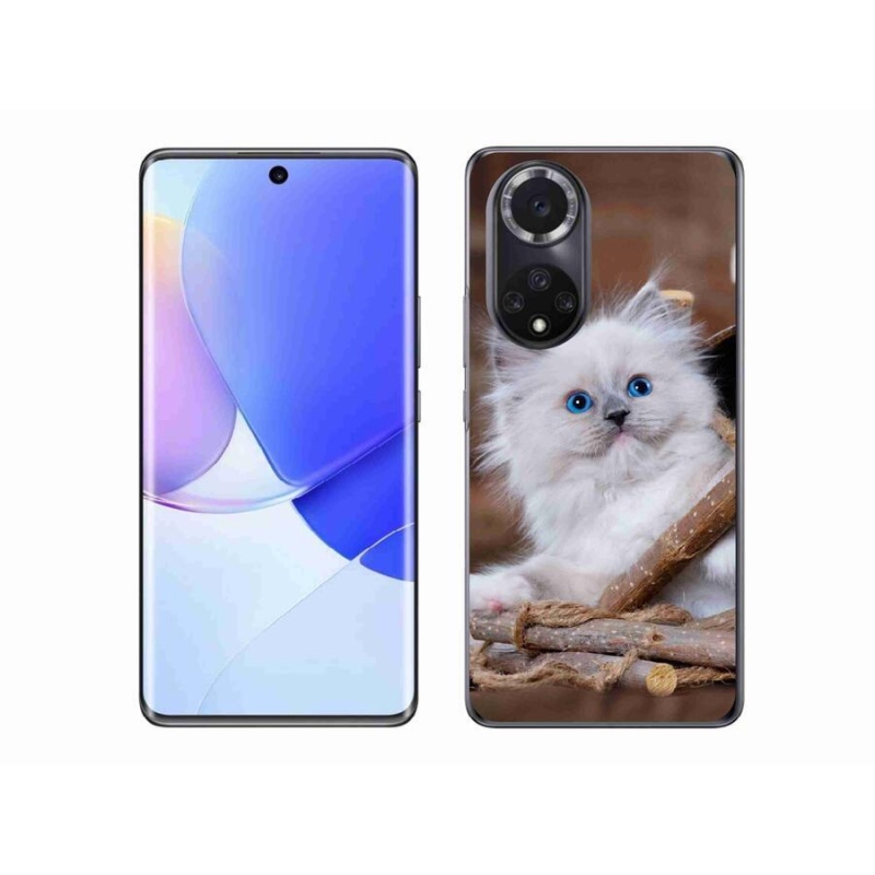 Zselés borítás mmCase a Honor 50-hez - fehér cica