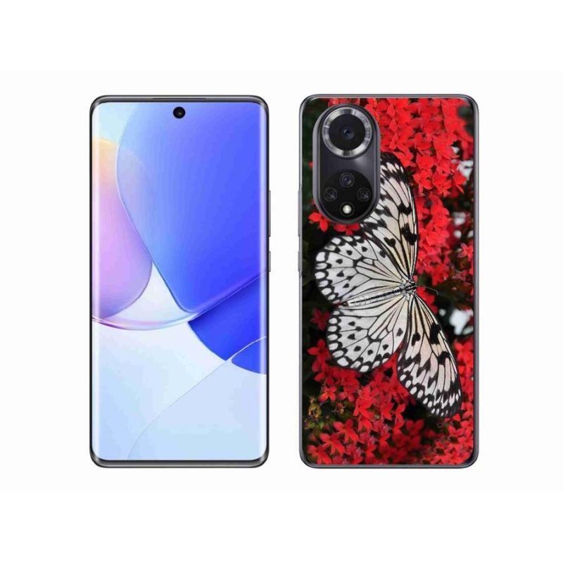 Zselés borító mmCase a Honor 50-hez - fekete-fehér pillangó 1