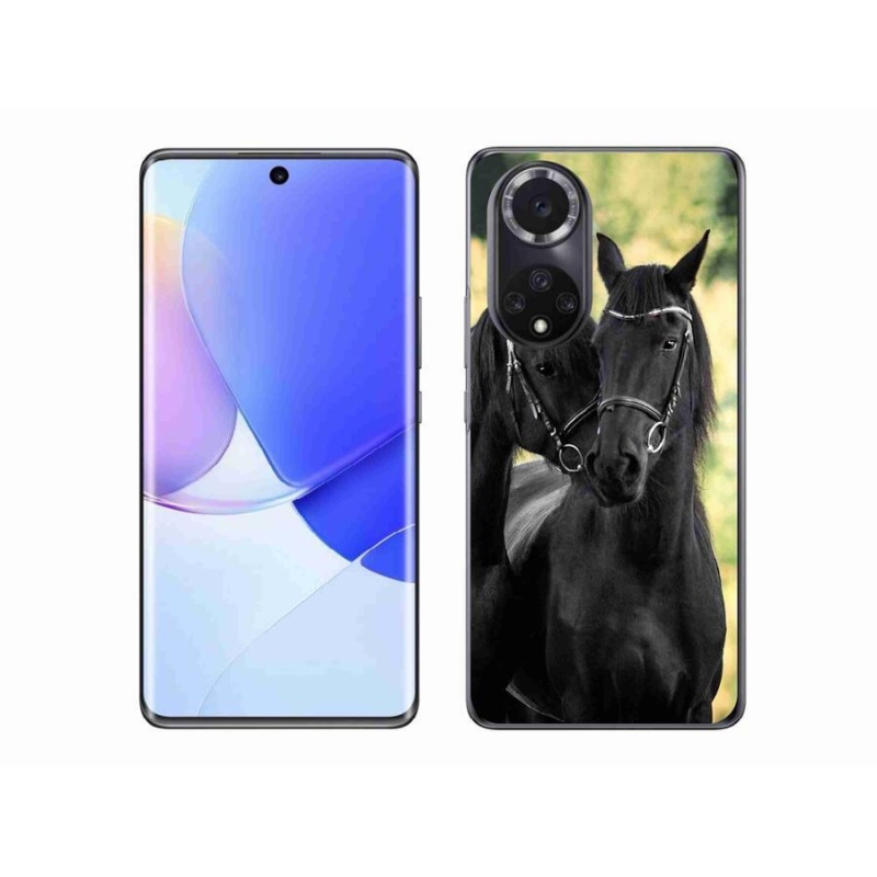 Gél borítás mmCase a Honor 50-hez - két fekete ló