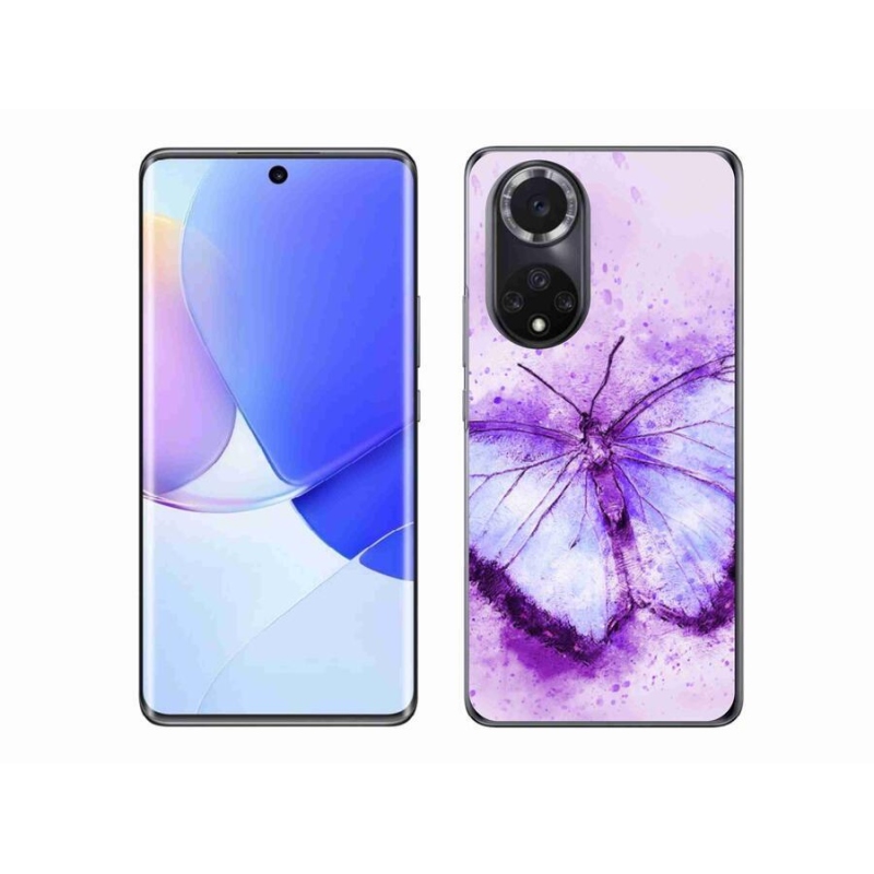 Zselés borító mmCase a Honor 50-hez - lila pillangó