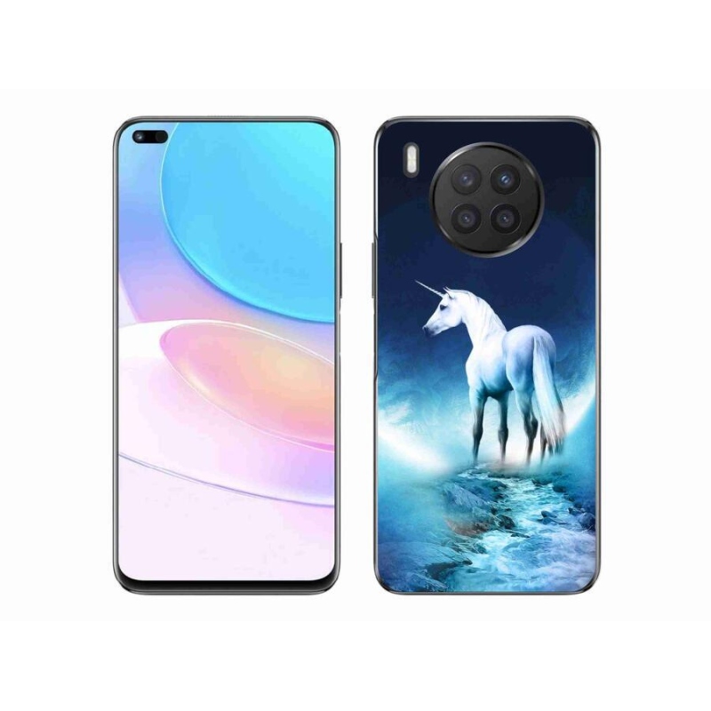 Zselés borítás mmCase a Honor 50 Lite készülékhez - fehér egyszarvú