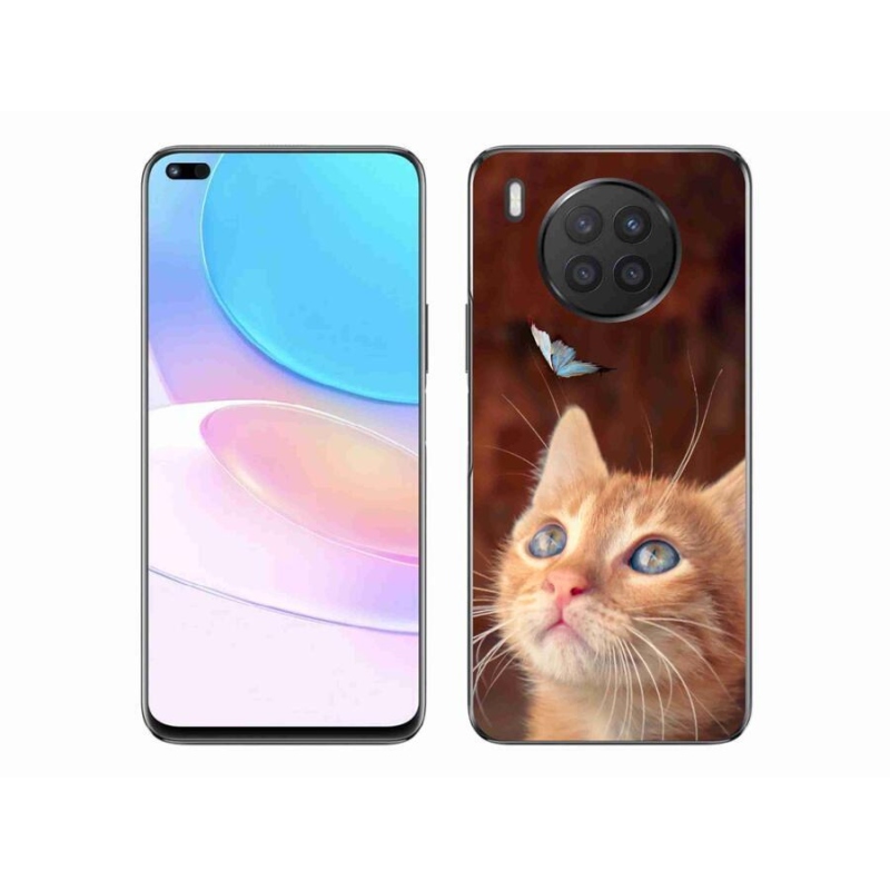 Zselés borítás mmCase a Honor 50 Lite készülékhez - pillangó és cica