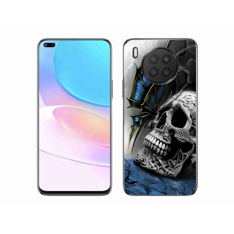 Zselés borítás mmCase a Honor 50 Lite-hoz - pillangó és koponya