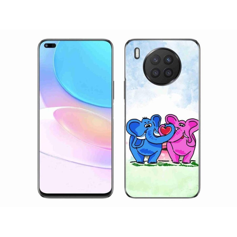Gél borító mmCase a Honor 50 Lite készülékhez - szerelmes elefántok